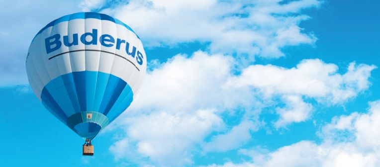 Buderus branded hot air balloon